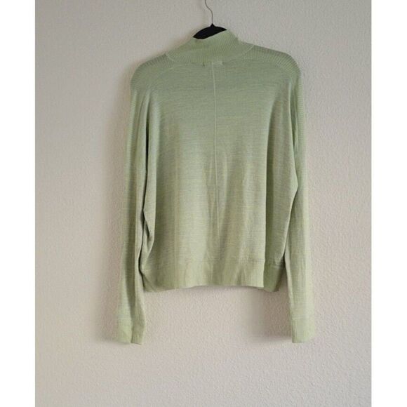 Rag & Bone Lime Green Knit Long Sleeve Mockneck Pullover Sweater Women Size S - Picture 5 of 8